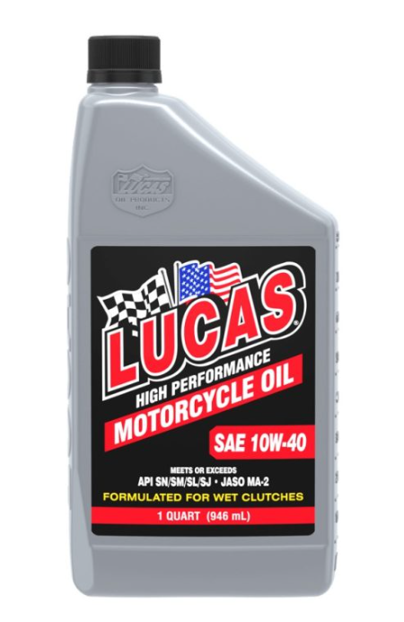 روغن موتورسیکلت  LUCAS 10W40 MOTORCYCLE OIL آمریکایی